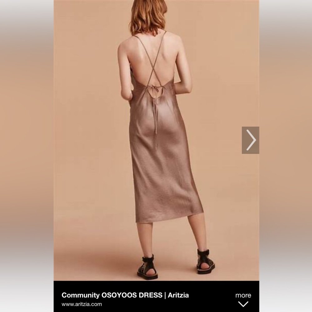 Medium Aritzia dress. Gorgeous silky fabric. EUC